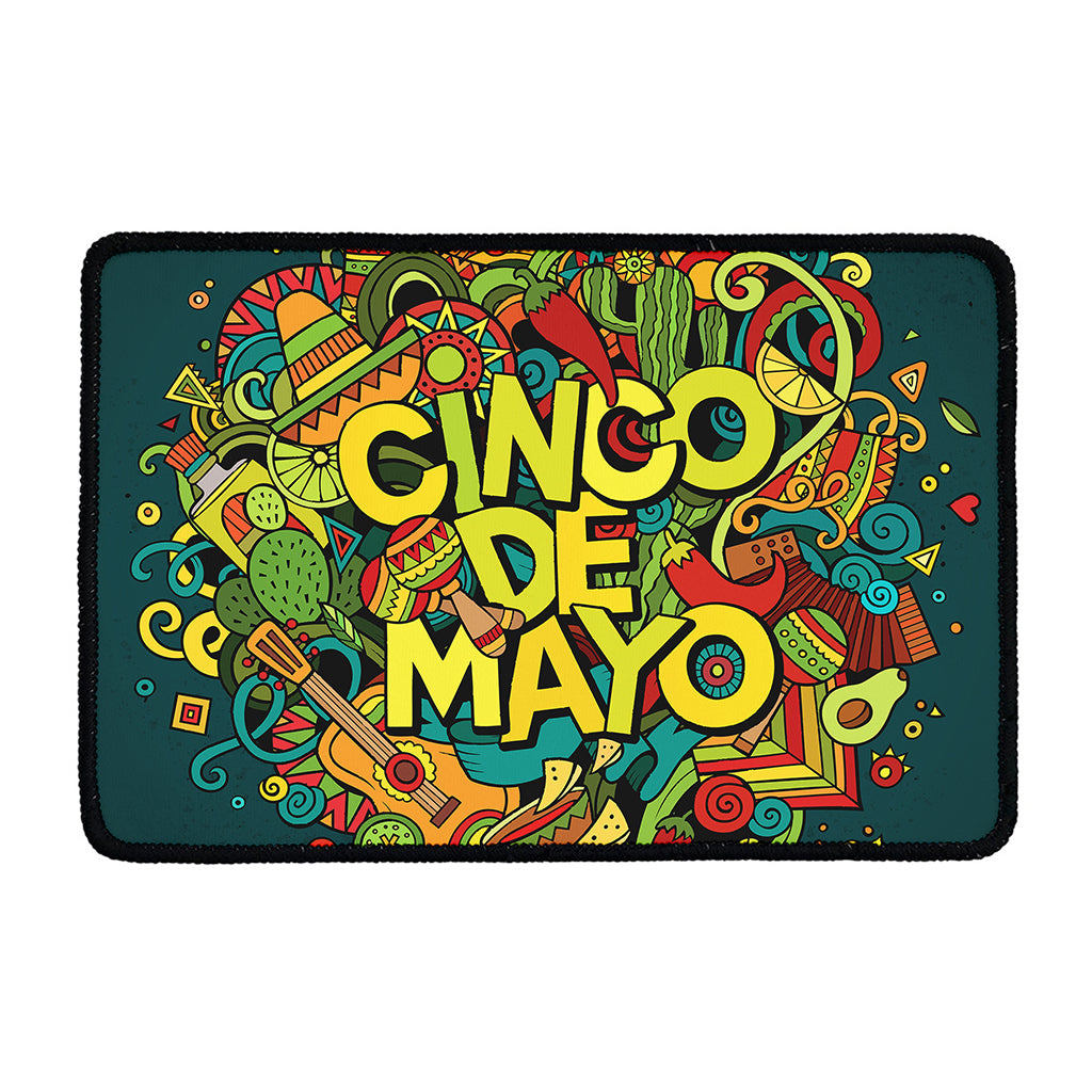 Colorful Cinco de Mayo Print Kitchen Mat