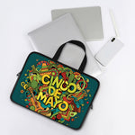 Colorful Cinco de Mayo Print Laptop Sleeve With Handle
