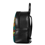 Colorful Cinco de Mayo Print Leather Backpack