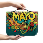Colorful Cinco de Mayo Print Leather Bible Cover