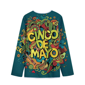 Colorful Cinco de Mayo Print Long Sleeve Short Coat