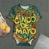 Colorful Cinco de Mayo Print Men's Bodysuit