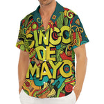 Colorful Cinco de Mayo Print Men's Deep V-Neck Shirt