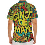 Colorful Cinco de Mayo Print Men's Deep V-Neck Shirt