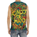 Colorful Cinco de Mayo Print Men's Fitness Tank Top