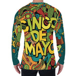 Colorful Cinco de Mayo Print Men's Long Sleeve T-Shirt