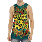 Colorful Cinco de Mayo Print Men's Muscle Tank Top