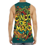 Colorful Cinco de Mayo Print Men's Muscle Tank Top