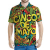 Colorful Cinco de Mayo Print Men's Polo Shirt