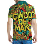 Colorful Cinco de Mayo Print Men's Polo Shirt