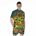 Colorful Cinco de Mayo Print Men's Rompers