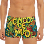 Colorful Cinco de Mayo Print Men's Short Boxer Briefs