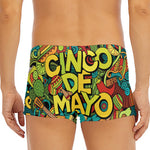 Colorful Cinco de Mayo Print Men's Short Boxer Briefs
