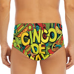 Colorful Cinco de Mayo Print Men's Triangle Swim Briefs