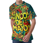 Colorful Cinco de Mayo Print Men's Velvet T-Shirt