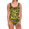 Colorful Cinco de Mayo Print One Piece Swimsuit