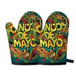 Colorful Cinco de Mayo Print Oven Mitts