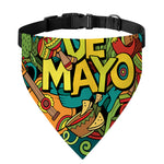 Colorful Cinco de Mayo Print Over The Collar Dog Bandana