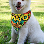 Colorful Cinco de Mayo Print Over The Collar Dog Bandana