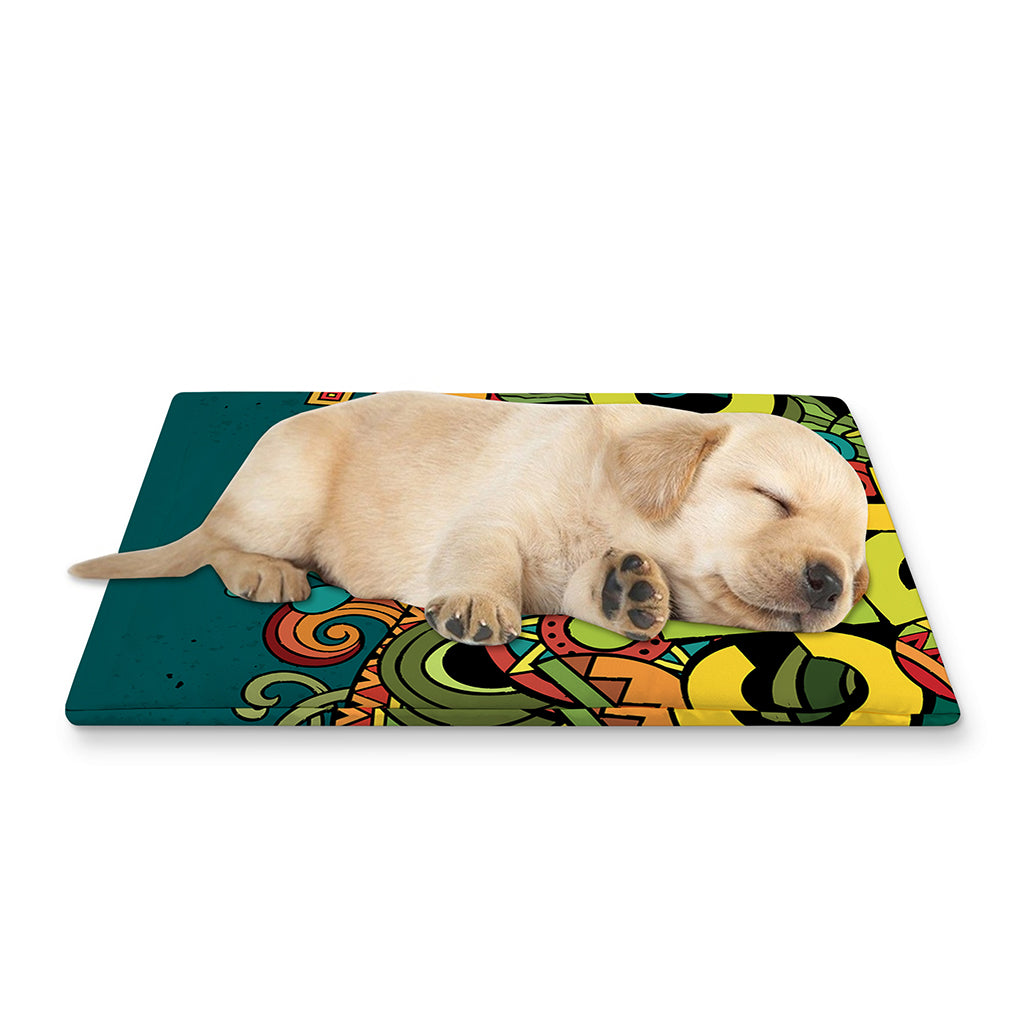 Colorful Cinco de Mayo Print Pet Cooling Mat Cover