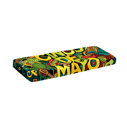Colorful Cinco de Mayo Print Piano Keyboard Cover
