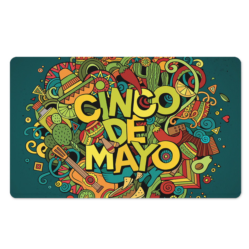 Colorful Cinco de Mayo Print Polyester Doormat