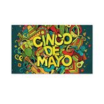 Colorful Cinco de Mayo Print Polyester Flag