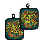 Colorful Cinco de Mayo Print Pot Holders