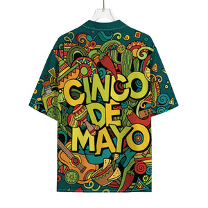 Colorful Cinco de Mayo Print Rayon Hawaiian Shirt