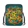 Colorful Cinco de Mayo Print Rectangular Crossbody Bag