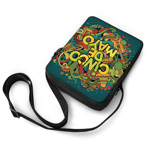 Colorful Cinco de Mayo Print Rectangular Crossbody Bag