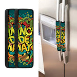 Colorful Cinco de Mayo Print Refrigerator Handle Covers