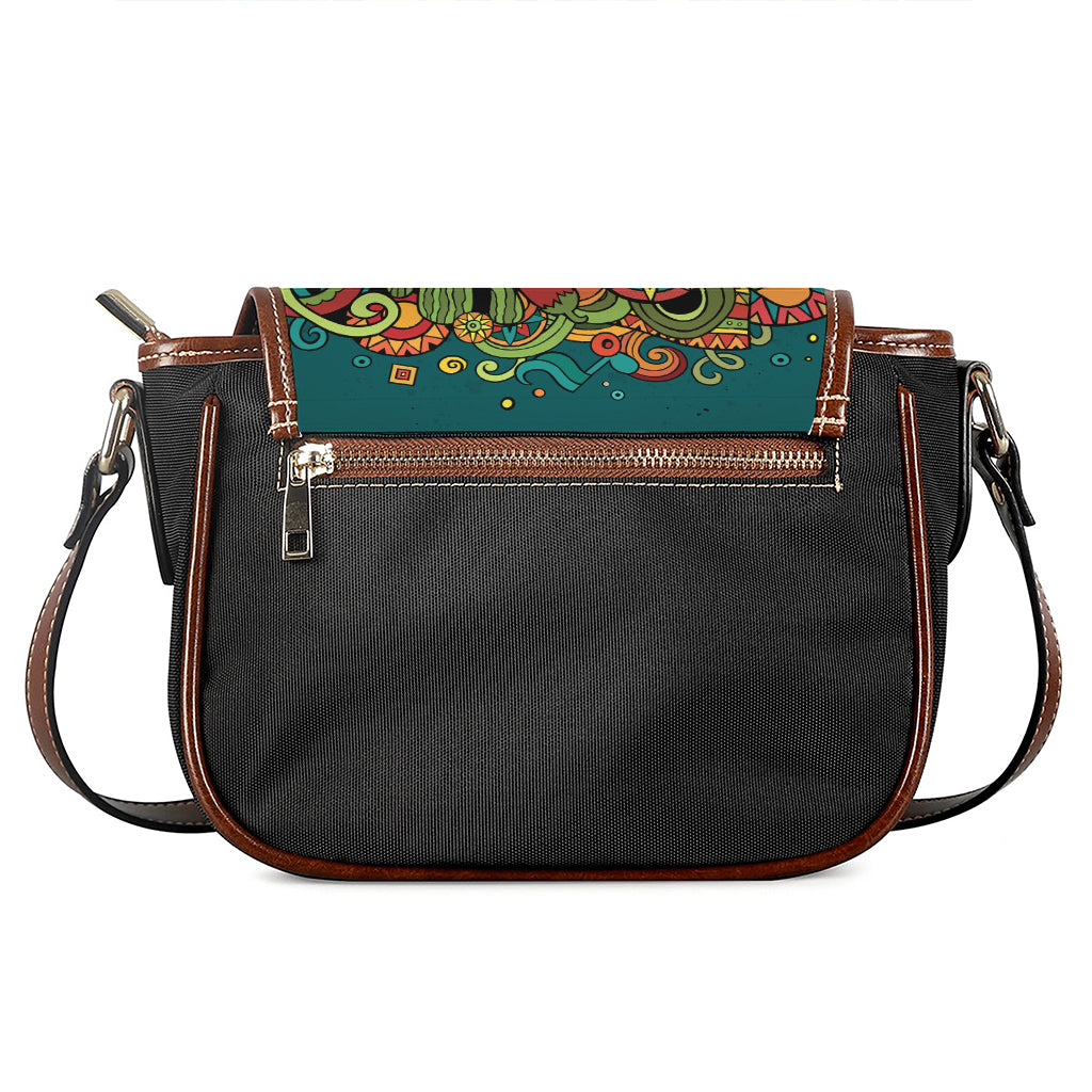 Colorful Cinco de Mayo Print Saddle Bag