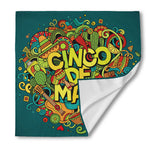 Colorful Cinco de Mayo Print Silk Bandana