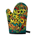 Colorful Cinco de Mayo Print Single Oven Mitt