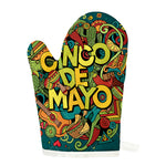 Colorful Cinco de Mayo Print Single Oven Mitt