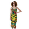 Colorful Cinco de Mayo Print Slim Fit Midi Cami Dress