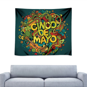 Colorful Cinco de Mayo Print Tapestry