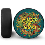 Colorful Cinco de Mayo Print Tire Cover