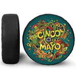 Colorful Cinco de Mayo Print Tire Cover With Camera Hole