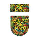 Colorful Cinco de Mayo Print Toilet Lid And Tank Cover Set