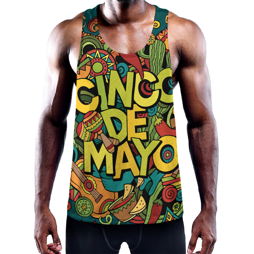 Colorful Cinco de Mayo Print Training Tank Top