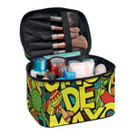Colorful Cinco de Mayo Print Travel Makeup Bag