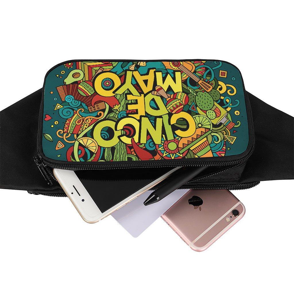 Colorful Cinco de Mayo Print Waist Bag