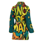 Colorful Cinco de Mayo Print Women's Bathrobe