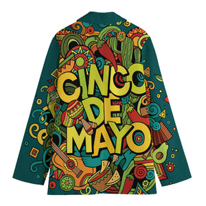 Colorful Cinco de Mayo Print Women's Blazer