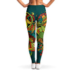 Colorful Cinco de Mayo Print Women's Leggings