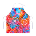 Colorful Circle Mandala Print Adjustable Apron