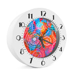 Colorful Circle Mandala Print Alarm Clock