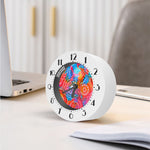 Colorful Circle Mandala Print Alarm Clock
